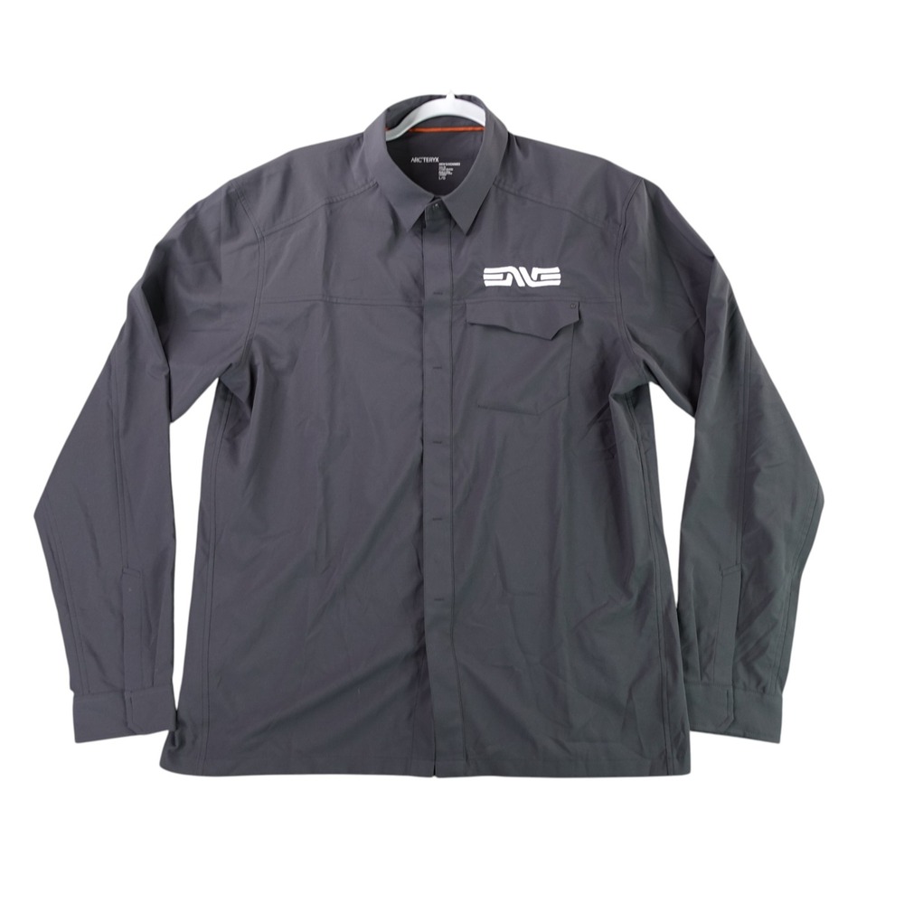 Arc'teryx Skyline Shirt Mens Large Grey Long Sleeve Snap Front Technical 13689